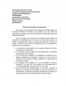 Informe de Evaluación de Desempeño