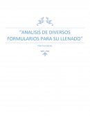 Analisis de diversos formularios para su llenado, practica social