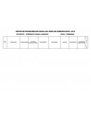 MATRIZ DE PROGRAMACIÓN ANUAL DEL ÁREA DE COMUNICACIÓN