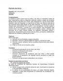 Período de inicio escolar