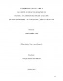 El Currículum Vitae y su elaboración