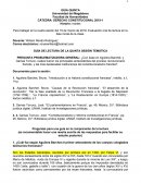 GUÍA DE LECTURA DE LA QUINTA SESIÓN TEMÁTICA