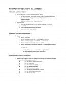 NORMAS Y PROCEDIMIENTOS DE AUDITORIA. NORMAS DE AUDITORIA INTERNA