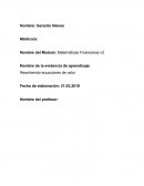 Resolviendo ecuaciones de valor. Ejercicios