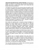 Objetivos Nacionales del Estado Peruano