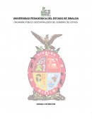 ORGANISMO PÚBLICO DESCENTRALIZADO DEL GOBIERNO DEL ESTADO