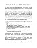 LESIONES TORÁCICAS A DESCARTAR DE FORMA INMEDIATA