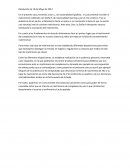 Derecho Internacional. Resolución de 10 de Mayo de 2012