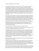 Discurso sobre la Discriminación. Discurso del aborto