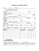 ENTREVISTA AL PADRE DE FAMILIA