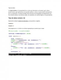 Tipos de datos c  . Página 1