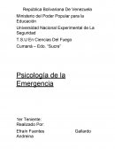Psicología de la Emergencia
