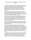 ANALISIS DEL MAPA DE PROCESOS DE LA UNIVERSIDAD ANTONIO NARIÑO