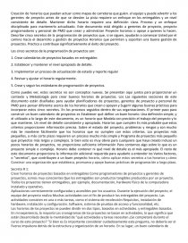 Los cinco secretos de la programación de proyectos. Página 2