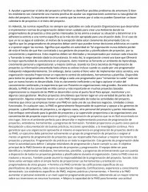 Los cinco secretos de la programación de proyectos. Página 10