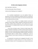 El Arte como lenguaje universal