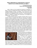 IMPORTANCIA DE LA PARTICIPACIÓN Y EL PAPEL DEL ARQUITECTO EN LA PRODUCCIÓN SOCIAL DEL HÁBITAT