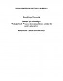 ENSAYO EVALUACION DE UN CENTRO EDUCATIVO