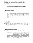 Instrumentos de laboratorio de química