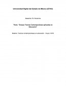 Ensayo de teorías contemporáneas aplicadas en educación