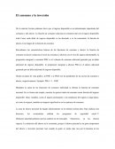 El consumo y la inversión