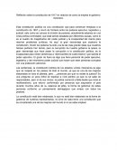 Reflexión sobre la constitución de 1917