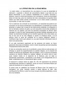 LA LITERATURA EN LA EDAD MEDIA