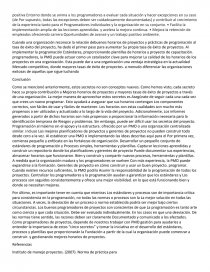 Los cinco secretos de la programación de proyectos. Página 11