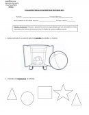 EVALUACIÓN PARCIAL DE MATEMÁTICAS PRE KINDER 2015