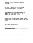 TRABAJO PRACTICO: MICRO Y MACRO ECONOMIA PRODUCTO BRUTO INTERNO – SECTOR COMERCIO MAYORISTA Y MINORISTA