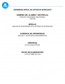 ANALISIS REQUERIMIENTOS DE SISTEMAS