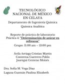 Reporte de práctica de laboratorio Práctica 4: “Determinación de azúcar en refrescos”