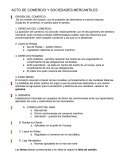 Acto de comercio y sociedades mercantiles