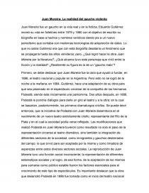 Juan Moreira: La realidad del gaucho violento. Página 1