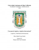 Concepto de logística y logística internacional