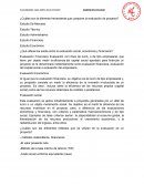 ¿Cuáles son la diferente herramienta que compone la evaluación de proyecto?