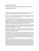 Actividad Transformación del valor en precio de producción