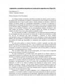 Legislación y normativa educativa en la educación argentina en el Siglo XXI