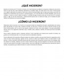 UN HUERTO ESCOLAR ¿QUÉ HICIERON?