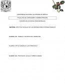 Efectos fiscales de las operaciones internacionales