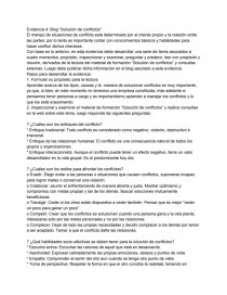 Evidencia 4: Blog “Solución de conflictos”. Página 1
