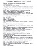 ¿CUÁNDO PASA EL TEMBLOR?” Comedia en un acto de Ana Heredia