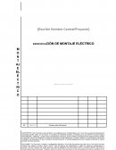Especificación de montaje eléctrico