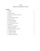 ANEXO I Especificación de Requerimientos de Software