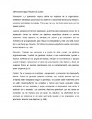 Planeación. Definiciones según Robbins & Coutler