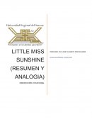LITTLE MISS SUNSHINE (RESUMEN Y ANALOGIA)