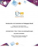 Actividad Inicial – Paso 1: Hacer una autobiografía según los puntos solicitados