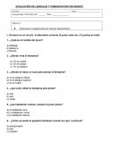 EVALUACIÓN DE LENGUAJE Y COMUNICACIÓN 2DO BÁSICO