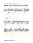 Gestión avería en la habitación del hotel ¨GADIR¨