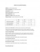 Informe de evaluación del desarrollo infantil: Aimé Sofía Mondragón López